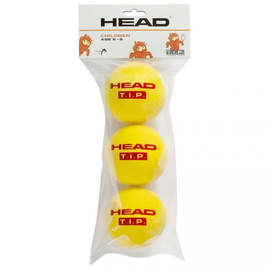 Pack de 3 Pelotas Head T.I.P. Rojo