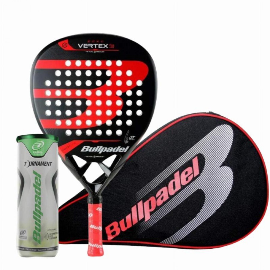 Pack Bullpadel Tello Vertex 04 Junior 2024 Racket with Case and Balls