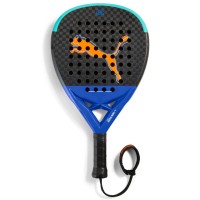 Puma Nova Elite Hybrid Black Blue Turquoise Racket