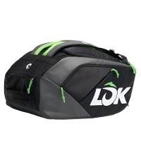 Borsa da padel Lok Maxx nera grigio scuro lime