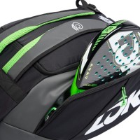 Lok Maxx Black Dark Gray Lime Padel Bag