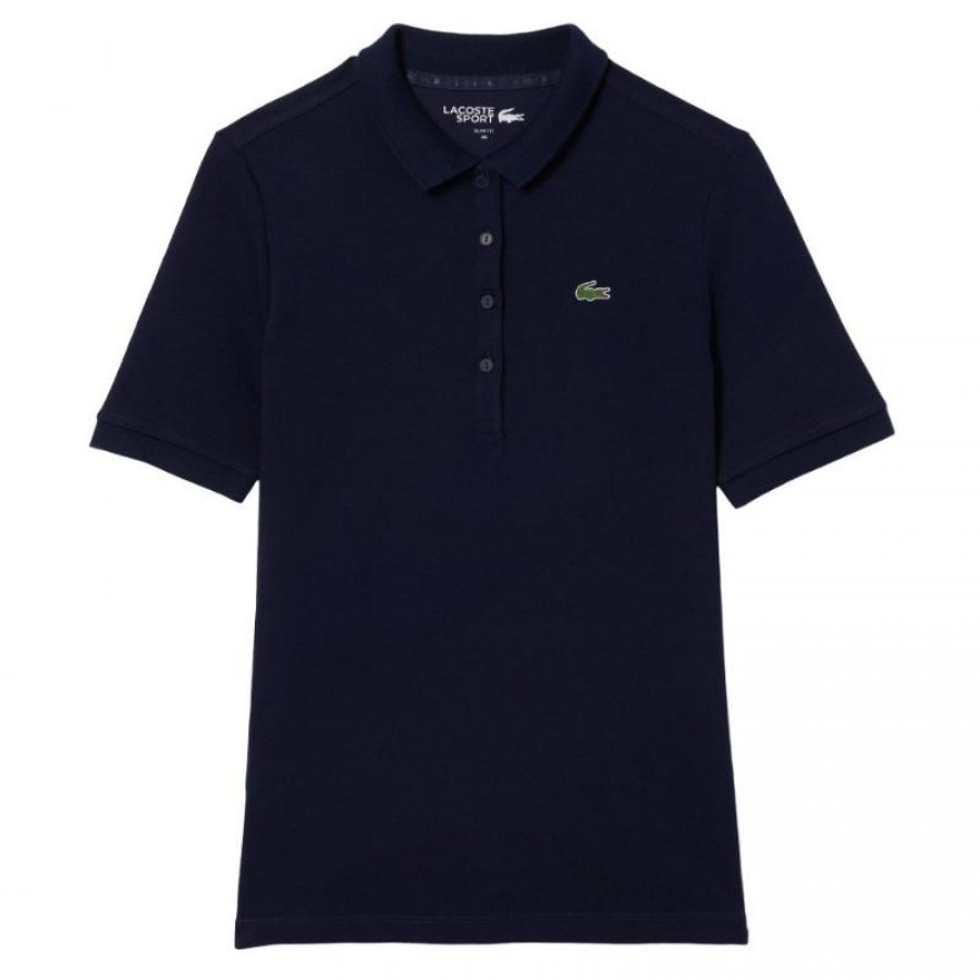 Lacoste Pique Navy Blue Women''s Polo