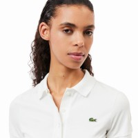 Polo Lacoste Pique Bianco Donna