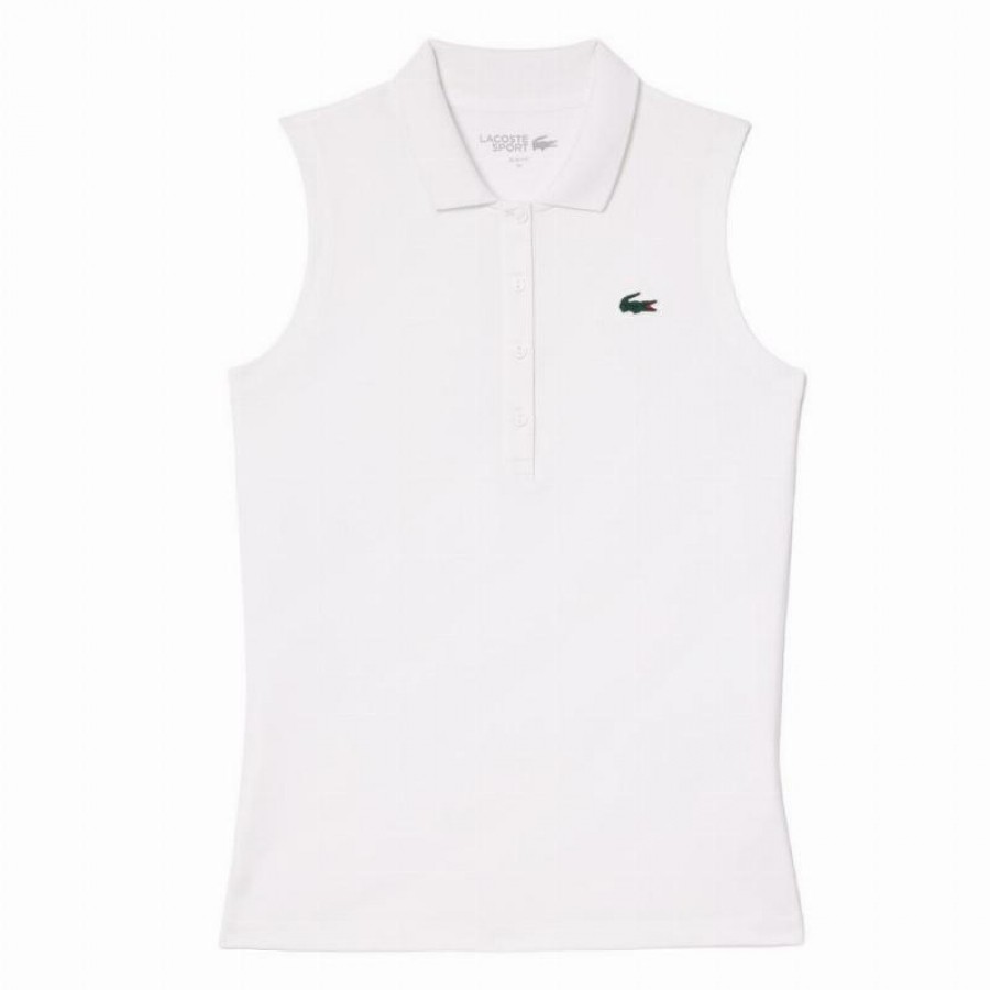 Polo Lacoste Ultra Dry White Donna