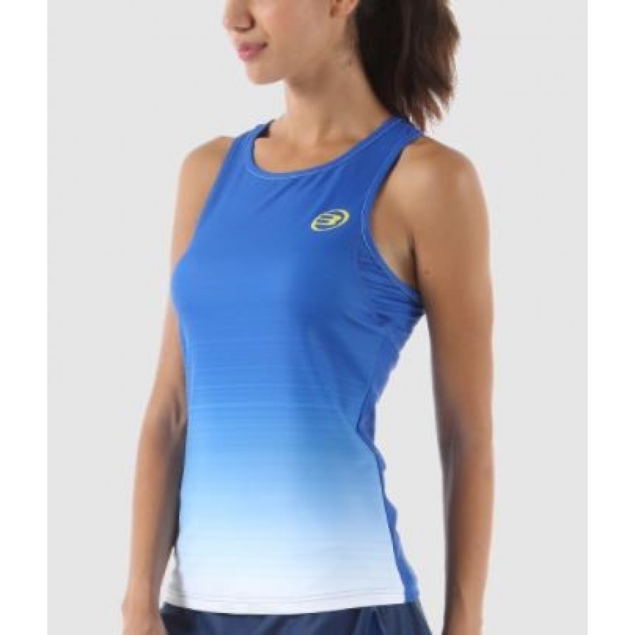 raquete de roupas BULLPADEL Anacap de t-shirt azul tinta - Barata Oferta Outlet