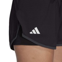 Short Adidas Club Negro Gris Mujer