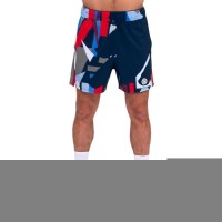 Badu New York 7 polegadas azul escuro vermelho Bidi shorts