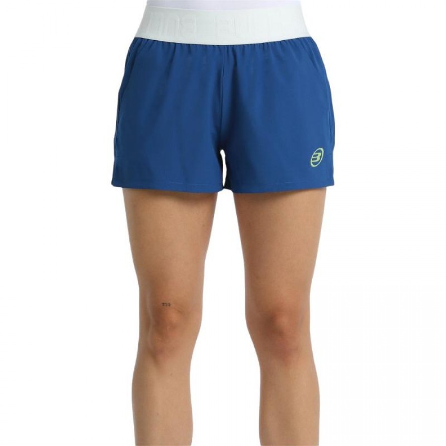 Shorts femininos Bullpadel Bea Gonzalez Derbi azul escuro