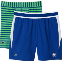 Lacoste Roland Garros Shorts Azul Branco Verde