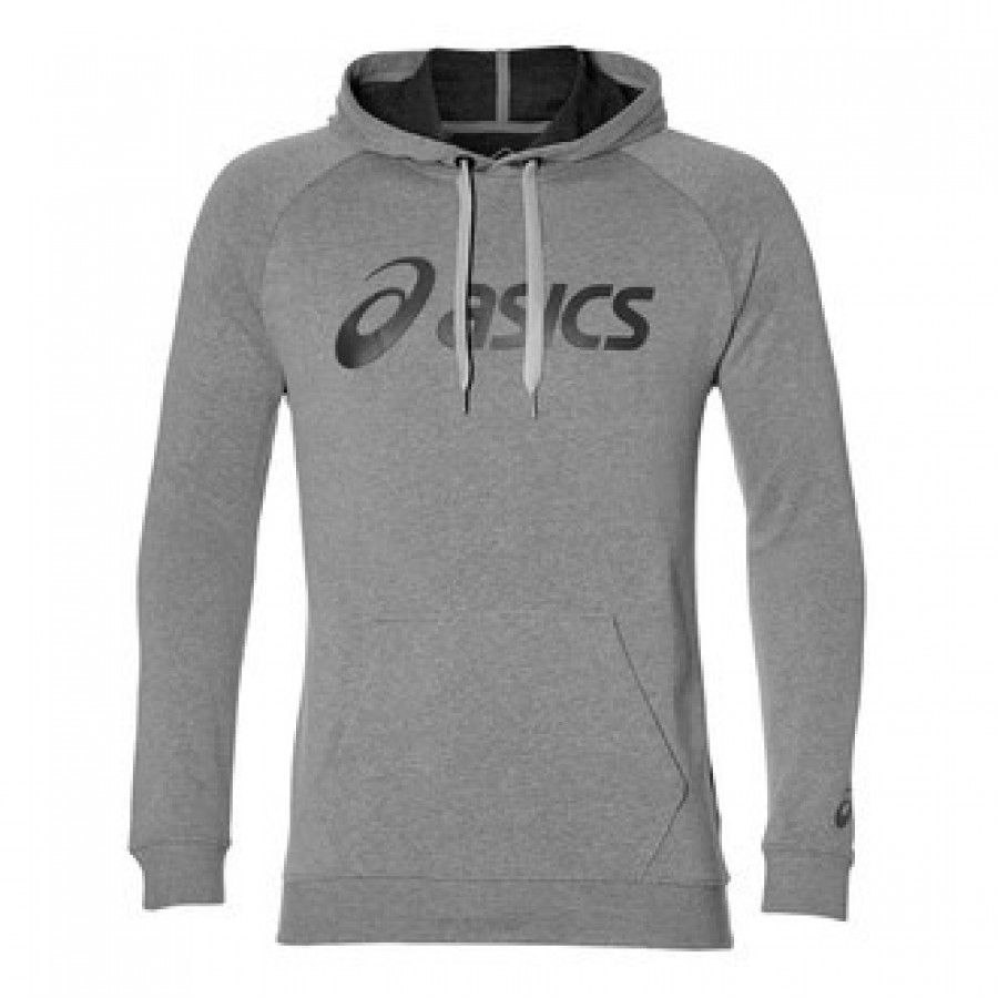 Asics Performance Logo Big Grey Sweatshirt - Barata Oferta Outlet