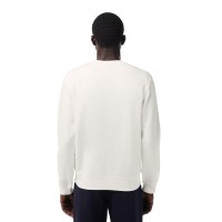 Sweat-shirt en peluche Lacoste blanc