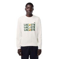 Sweat-shirt en peluche Lacoste blanc