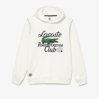 Sweat-shirt Lacoste Sport Roland Garros Edition Blanc Unisexe