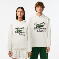 Sweat-shirt Lacoste Sport Roland Garros Edition Blanc Unisexe