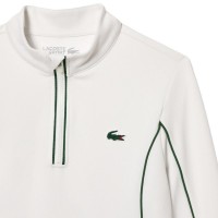 Lacoste Ultra Dry Bianco Verde Felpa Donna