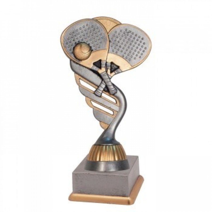 Figure Padel Plastic Gold Silver Trophy 16 Cm - Barata Oferta Outlet