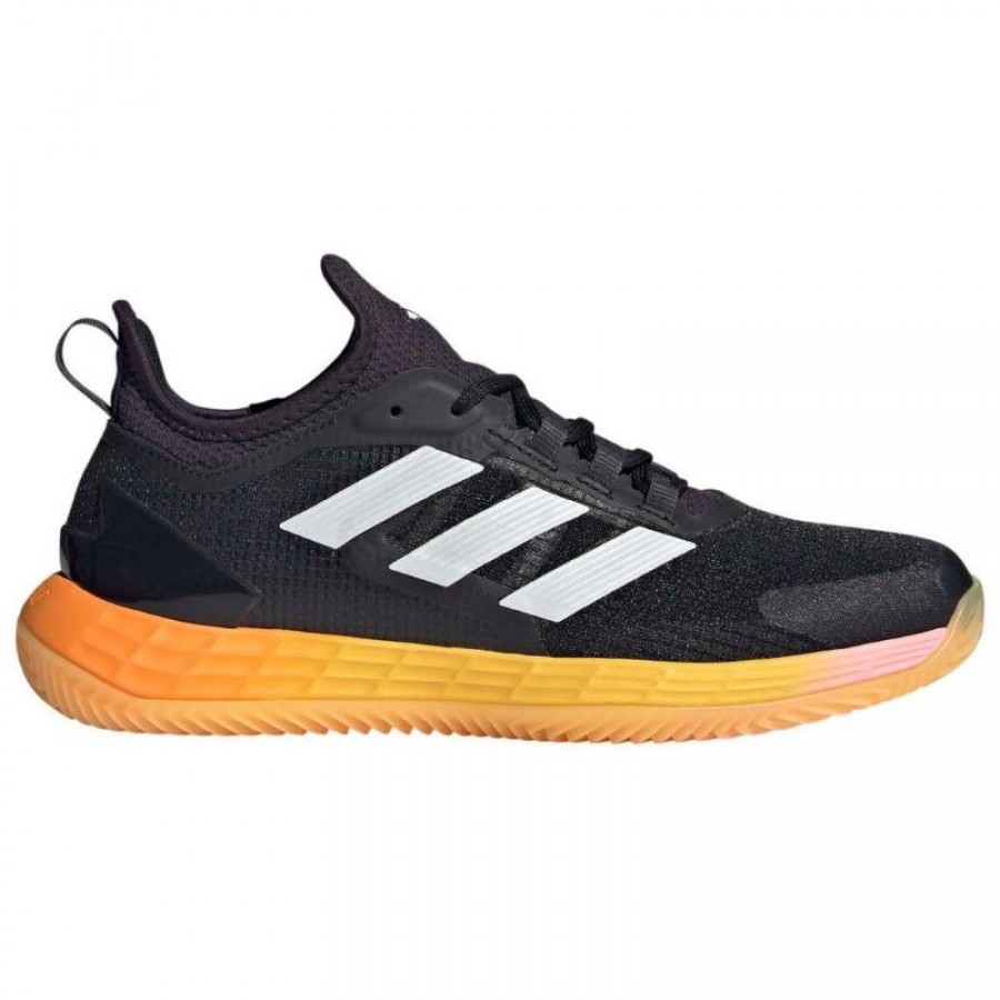 Scarpe Adidas Adizero Ubersonic 4.1 Nero Argento Arancione - TERRA BATTUTA Donna