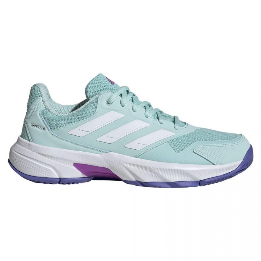 Tenis Adidas CourtJam Control 3 Aqua White para Mulheres