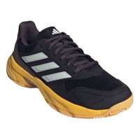 Chaussures Adidas CourtJam Control 3 Terre Battue Noir Argent Orange