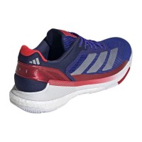 Adidas Crazyquick Boost Padel Bleu Argent Blanc Baskets