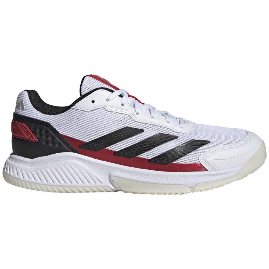 Adidas Crazyquick Padel Blanc Noir Rouge Sneakers