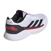 Adidas Crazyquick Padel Blanc Noir Rouge Sneakers