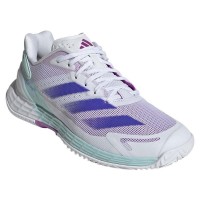 Adidas Defiant Speed 2 Blanc Bleu Aqua Baskets Femme