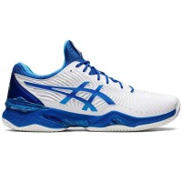 Baskets Asics Court FF Clay Novak Blanc Bleu