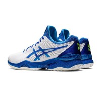 Baskets Asics Court FF Clay Novak Blanc Bleu