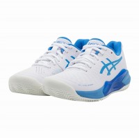 Tenis Asics Gel Challenger 14 Clay Branco Azul Feminino