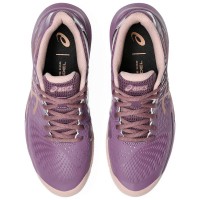 Tenis Asics Gel Challenger 14 Padel Dark Ube Rose Gold para Mulheres