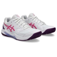 Asics Gel Dedicate 8 Padel White Dragon Fruit Scarpe da ginnastica da donna