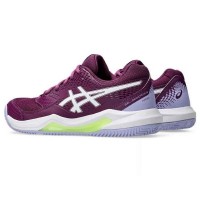 Baskets Femme Asics Gel Dedicate 8 Padel Intense Mauve Blanc