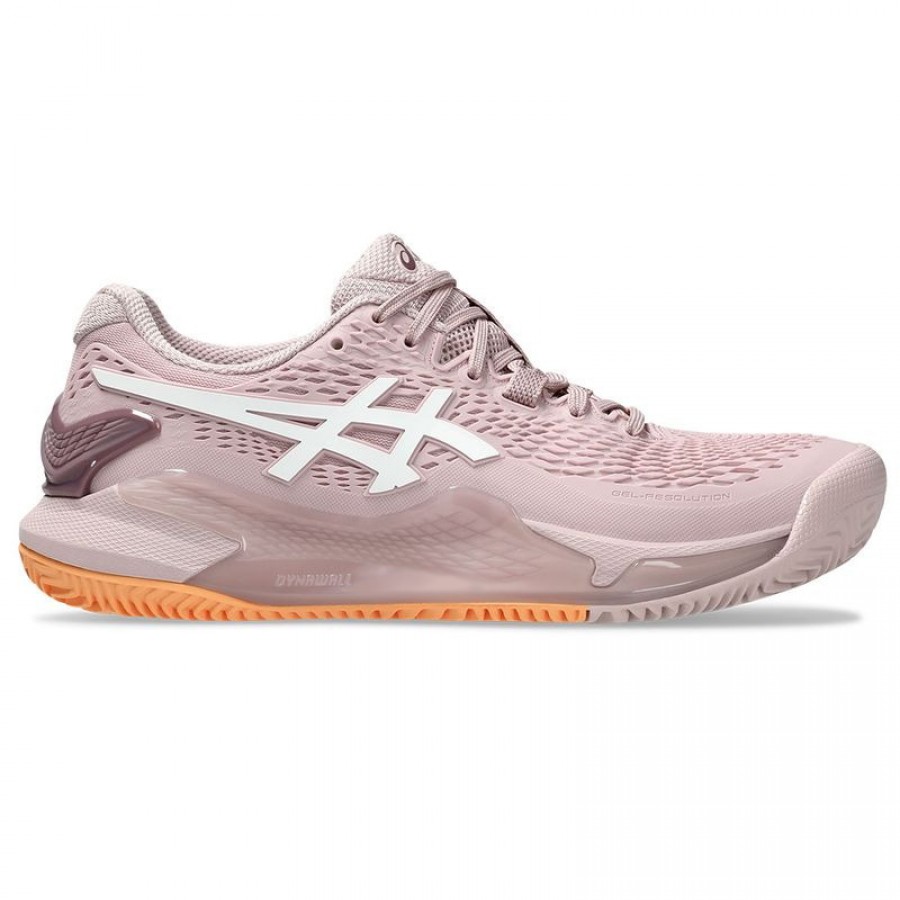 Asics Gel Resolucão 9 Clay Rosa Tenis Branco Feminino