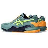 Asics Gel Resolution 9 Padel Celadon Tenis Amarelo