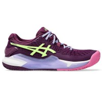 Asics Gel Resolution 9 Padel Intense Lime Women''s Shoes