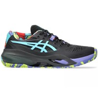 Baskets Asics Gel Resolution X Padel Noir Bleu Aqua