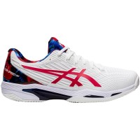 Shoes Asics Solution Speed FF 2 Clay L.E. White Red Classic - Barata Oferta Outlet