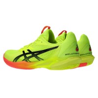 Asics Solution Speed FF 3 Clay Paris Tenis Preto Amarelo