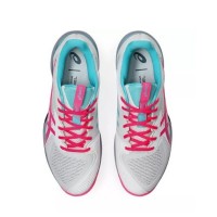 Tenis Asics Solution Speed FF 3 Padel Branco Rosa