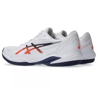 Asics Solution Swift FF 2 TERRE BATTUE Blanc Bleu Orange Baskets