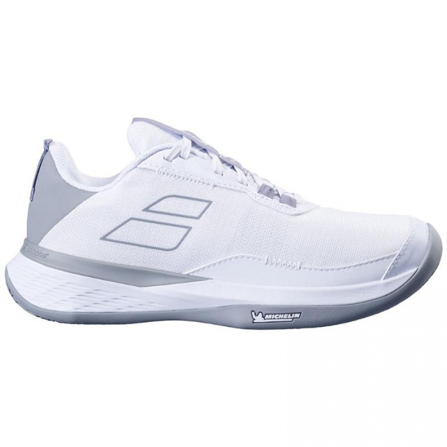 Scarpe Babolat SFX EVO Bianco Grigio Donna - TERRA BATTUTA