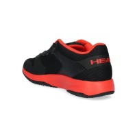 Zapatillas Head Sprint Court Padel Negro Rojo