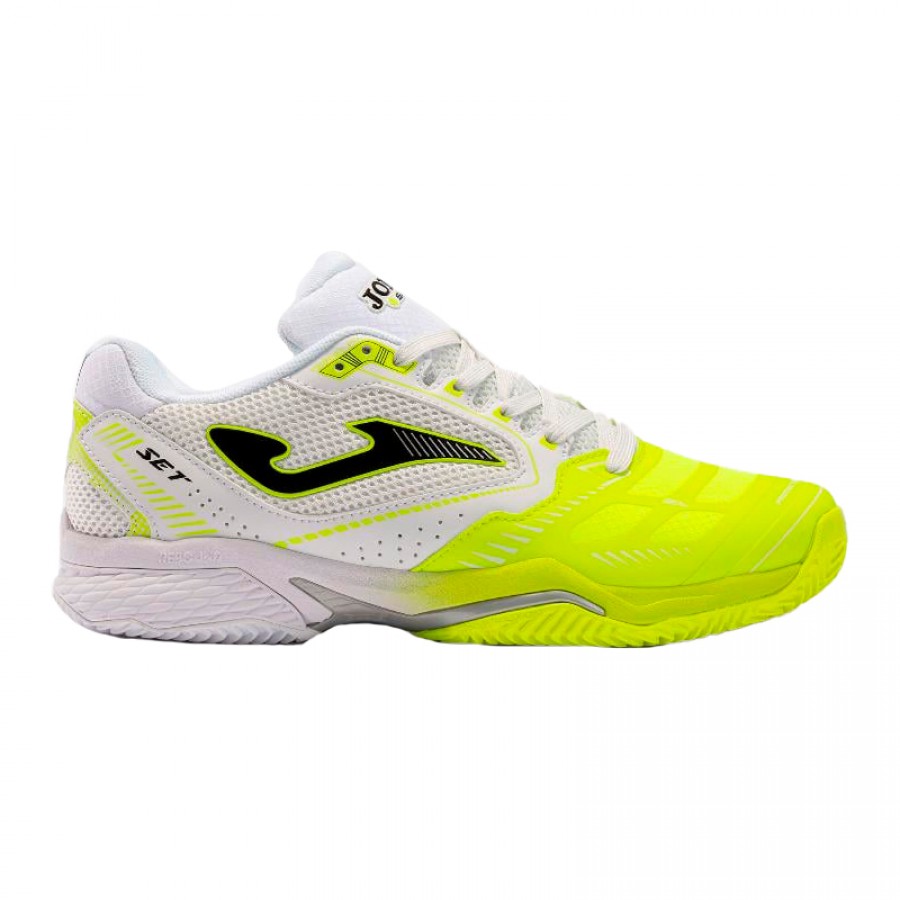 Joma Set 2209 Tenis Brancos De Fluor Amarelo