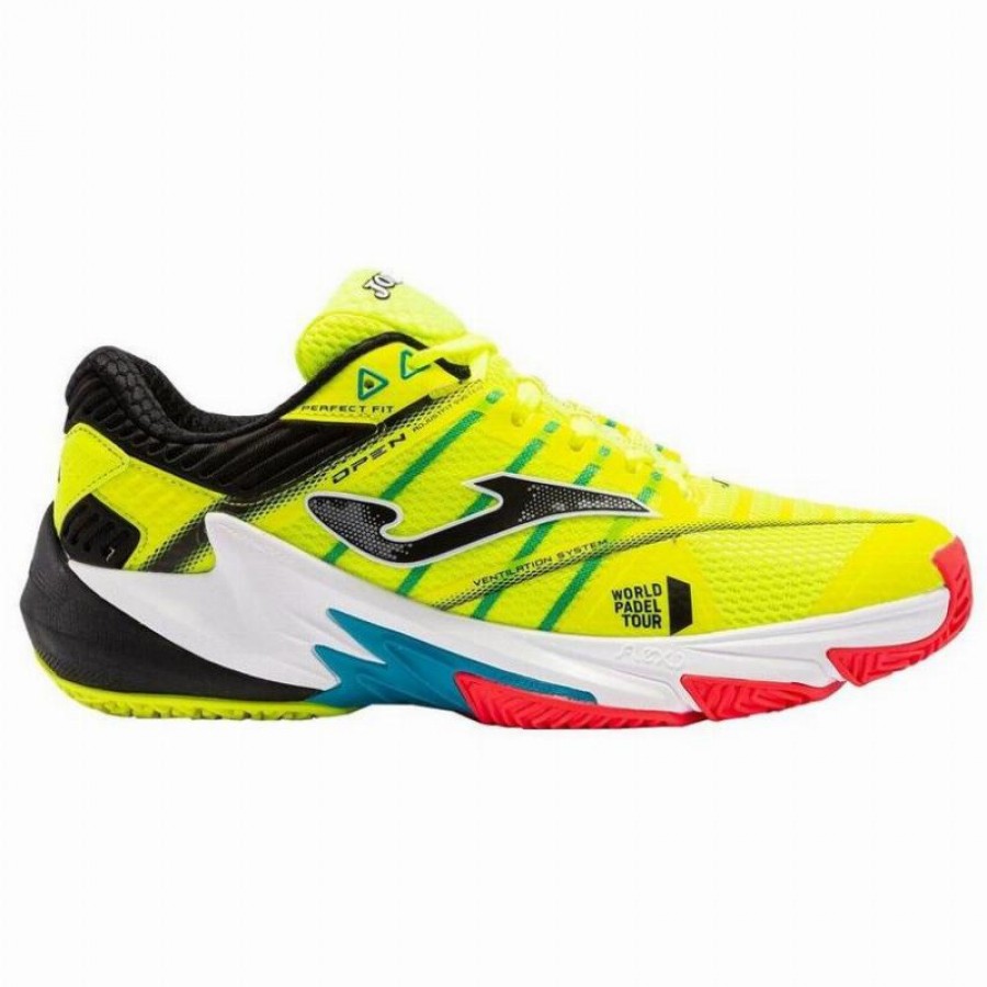 Zapatillas Joma WPT Open 2209 Amarillo Fluor Negro