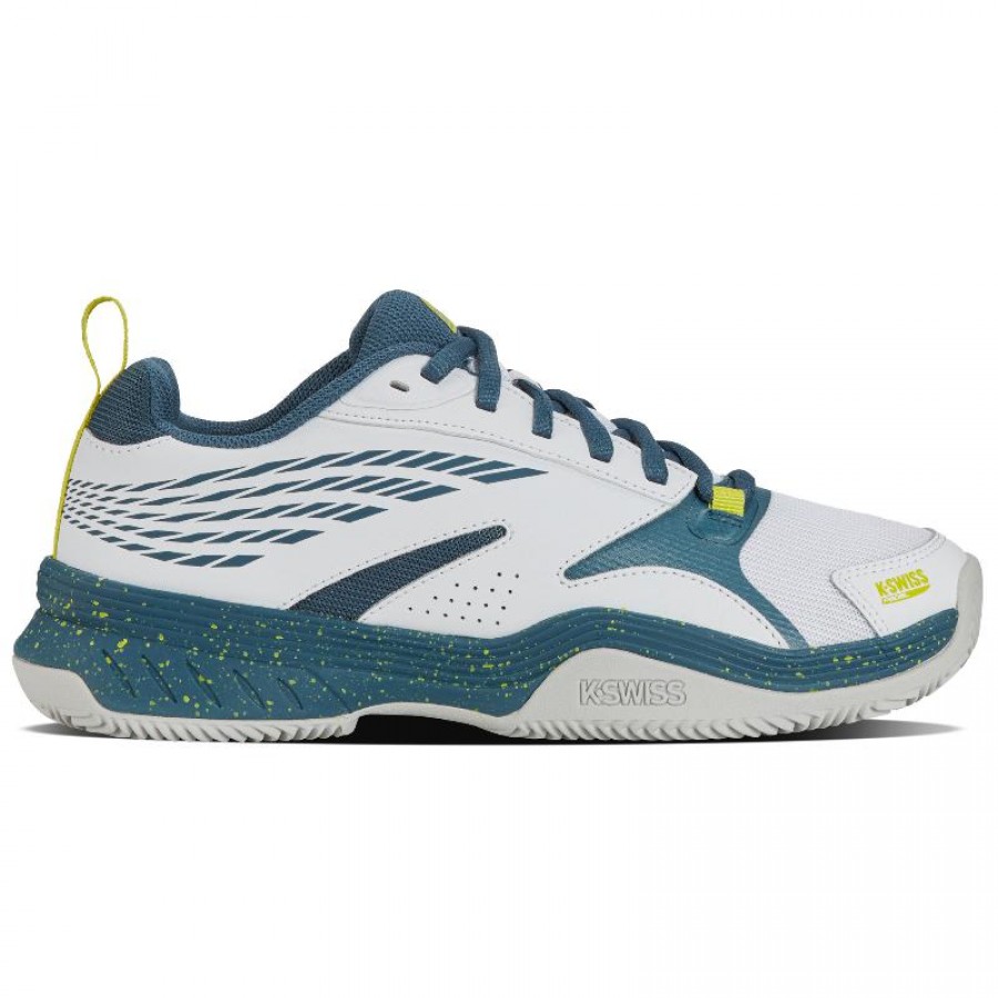 Kswiss Speedex Padel Sneakers Bianche Verde Acqua Indiano