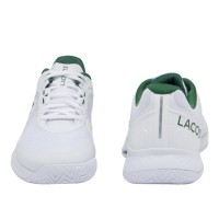 Chaussures Lacoste Tech Point 124 Blanc Vert Fonce