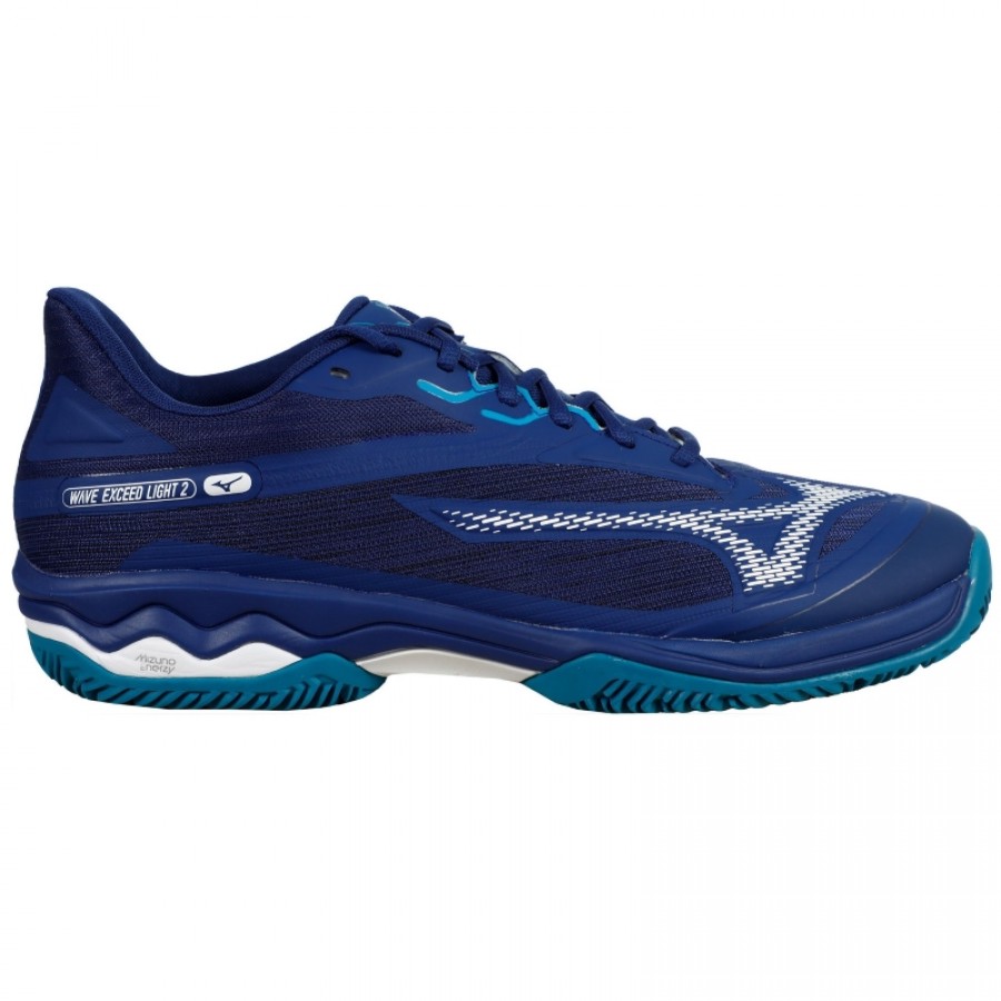 Mizuno Wave Exceed Light 2 Clay Dark Blue White Sneakers