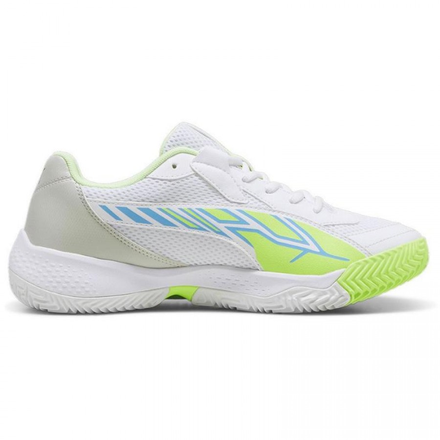 Tenis Puma Nova Court Branco Azul Verde