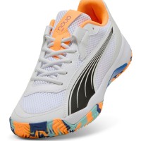 Tenis Puma Nova Court Branco Laranja Preto